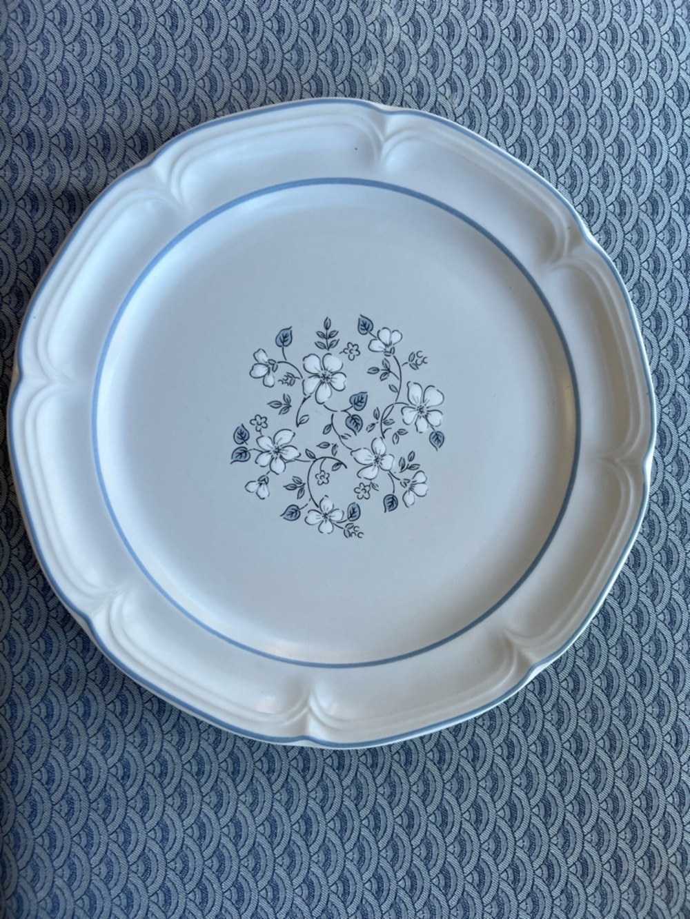 Vintage Covington Edition Avondale Stoneware Japan -Blue Floral